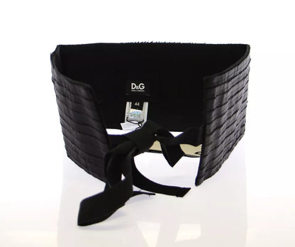 Dolce & Gabbana Black Silk Women's Cummerbund