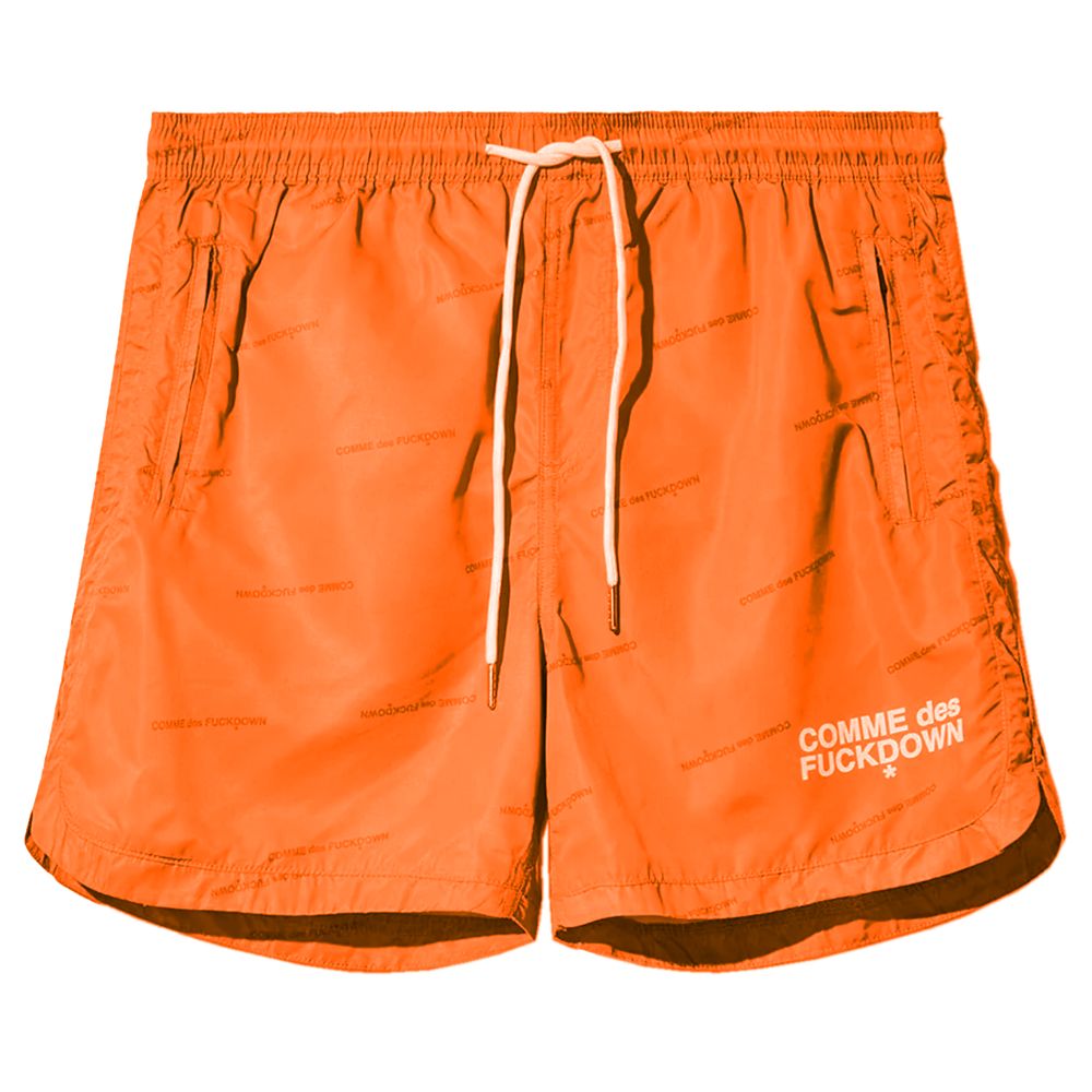  - Orange Polyester Swimwear