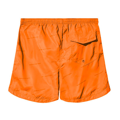  - Orange Polyester Swimwear