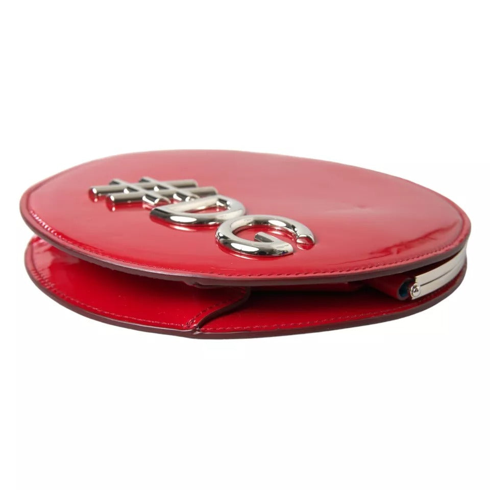  - Red Patent Leather DG GIRLS Clutch Shoulder Bag