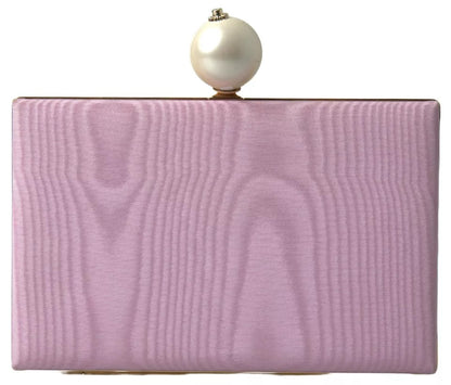 Pink Silk Gold Frame Clutch Evening Party Purse Bag - The Luxe Alliance