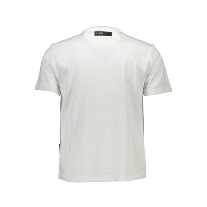  - White Cotton Men T-Shirt