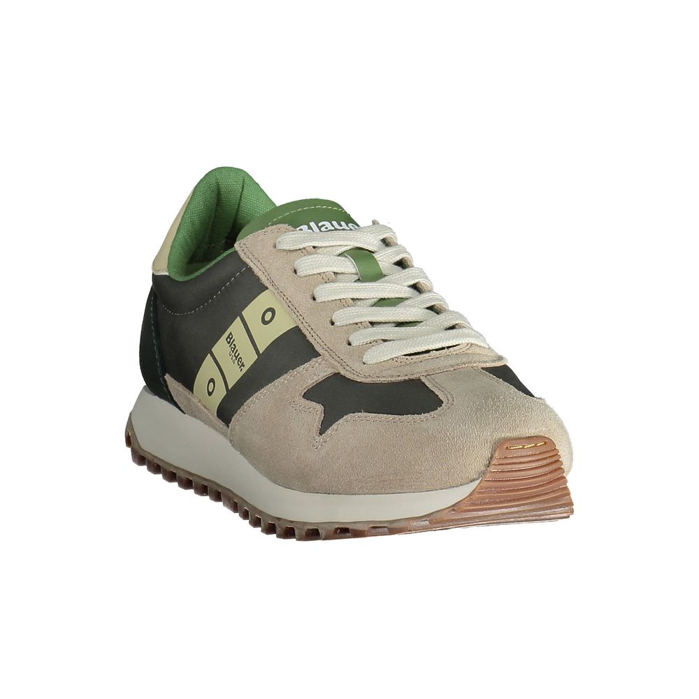 Beige Polyester Men Sneaker