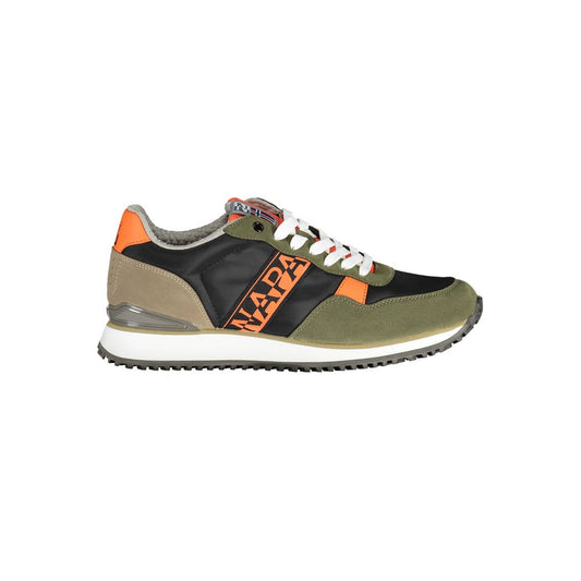  - Green Polyester Men Sneaker