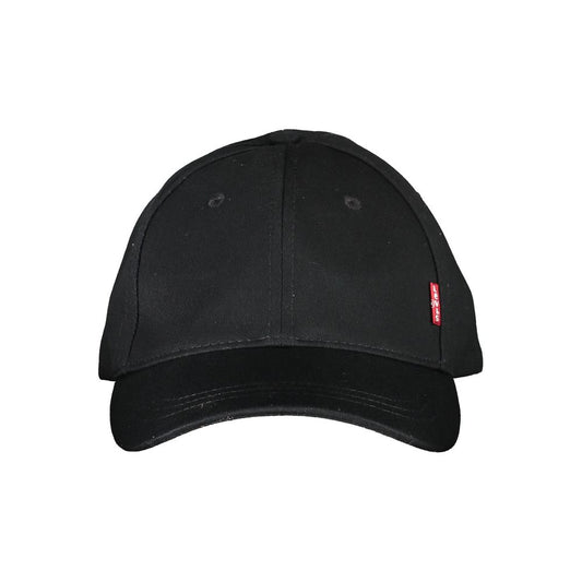 Black Cotton Men Cap - The Luxe Alliance