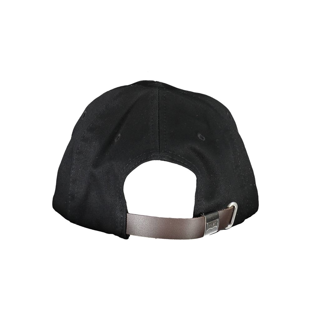 Black Cotton Men Cap - The Luxe Alliance