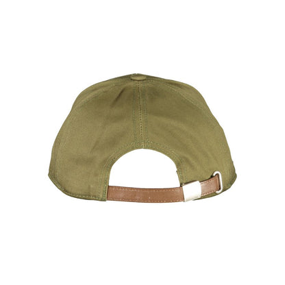 Green Cotton Men Cap - The Luxe Alliance