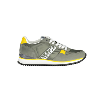  - Green Polyester Men Sneaker