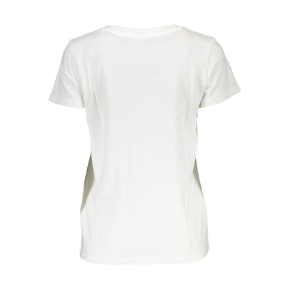  - White Cotton Women T-Shirt