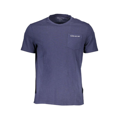  - Blue Cotton Men T-Shirt