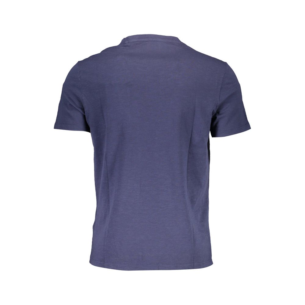  - Blue Cotton Men T-Shirt