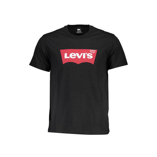  - Black Cotton Men T-Shirt