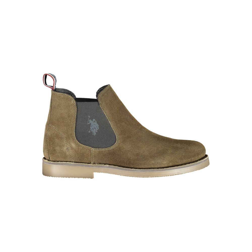  - Green Leather Men Ankle Boot