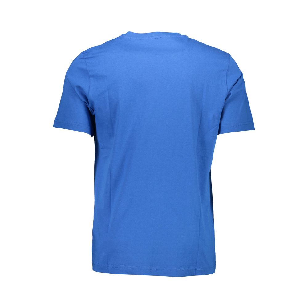  - Blue Cotton Men T-Shirt