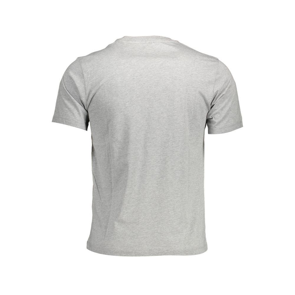  - Gray Cotton Men T-Shirt