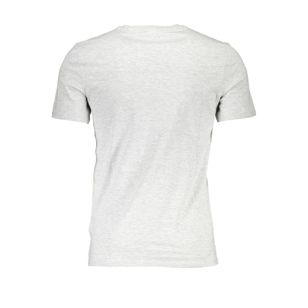  - Gray Cotton Men T-Shirt