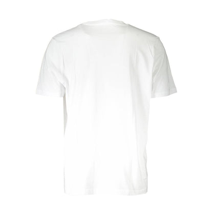  - White Cotton Men T-Shirt