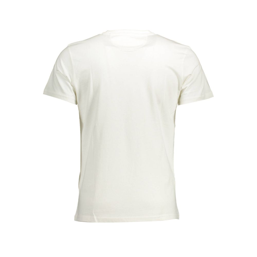  - White Cotton Men T-Shirt