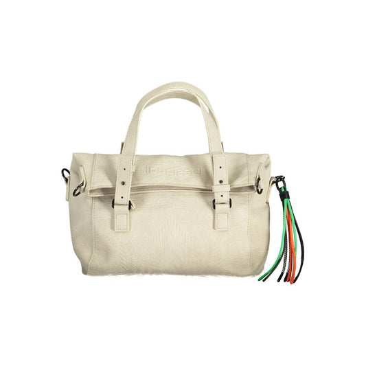  - White Polyethylene Women Handbag