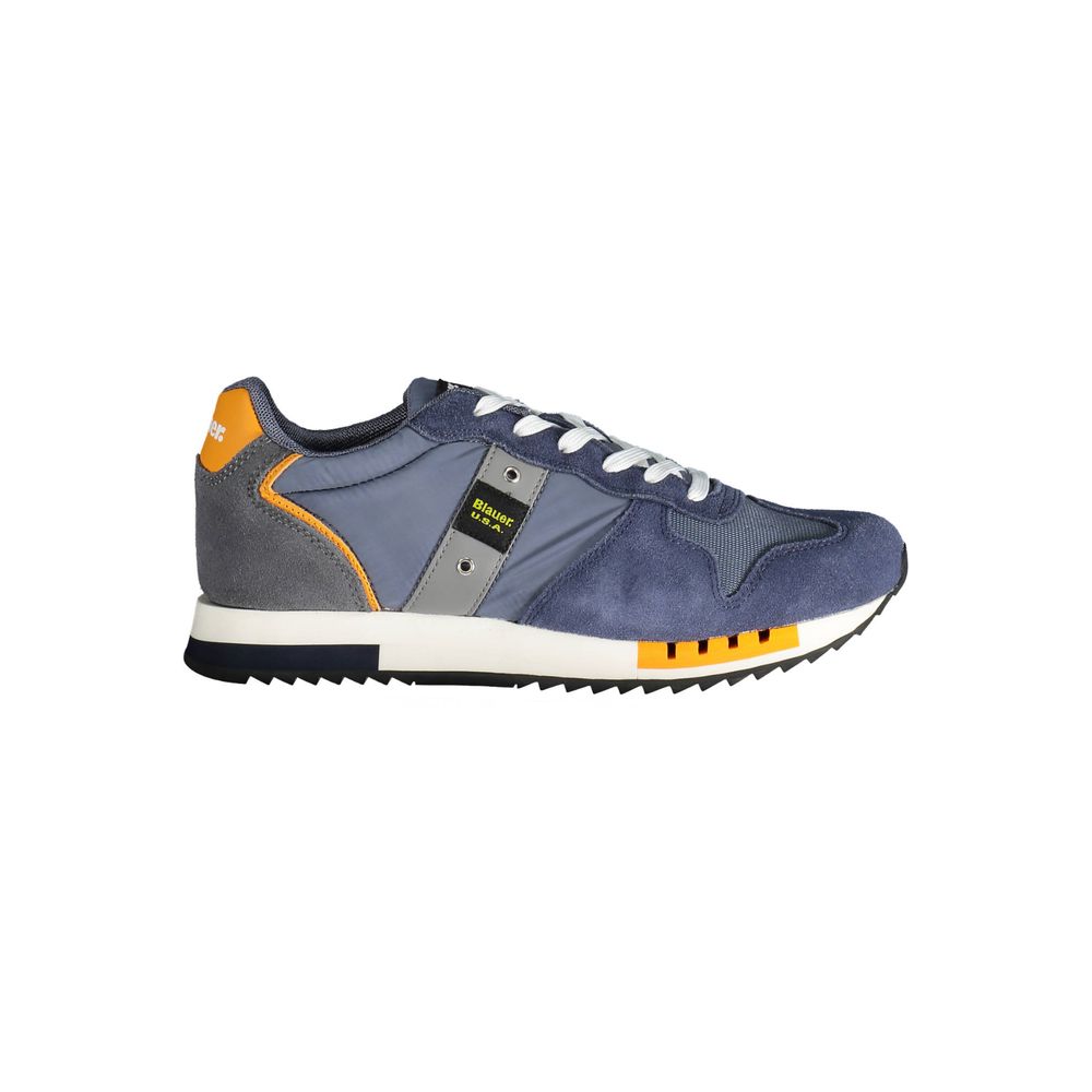  - Blue Leather Men Sneaker