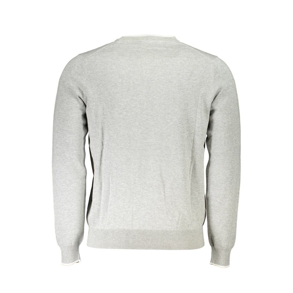  - Gray Cotton Men Sweater