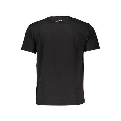 Black Cotton Men T-Shirt