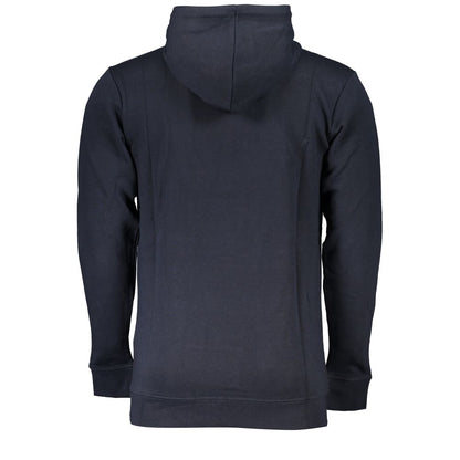 Blue Cotton Men Sweater