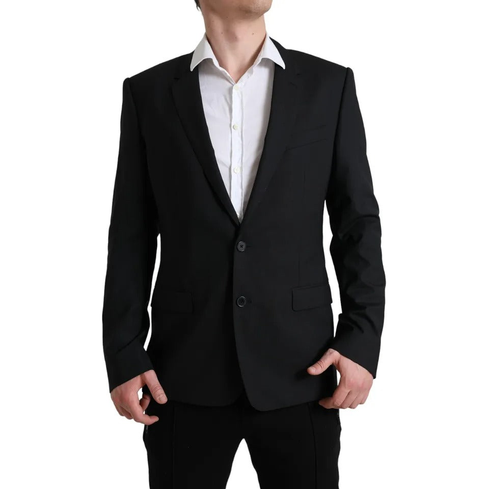  - Black Wool MARTINI Stretch Jacket Blazer