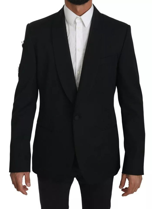  - Black Single Breasted Formal Coat Blazer