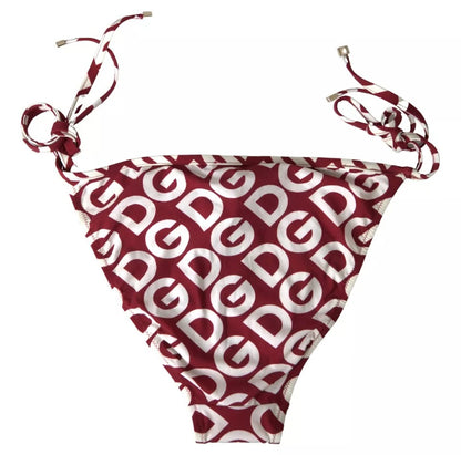  - Bordeaux DG Mania Print Bottom Beachwear Bikini