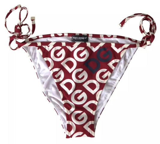  - Bordeaux DG Mania Print Bottom Beachwear Bikini