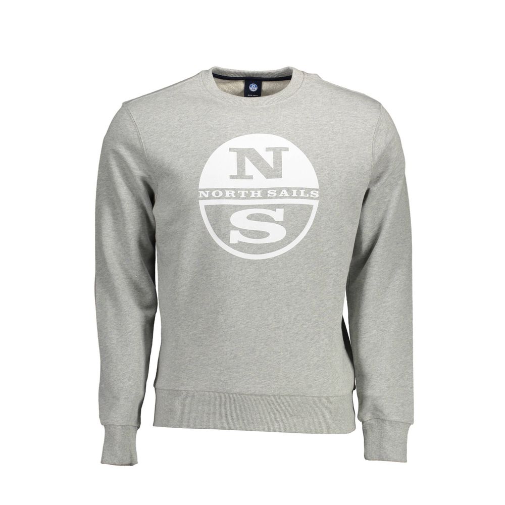  - Gray Cotton Men Sweater