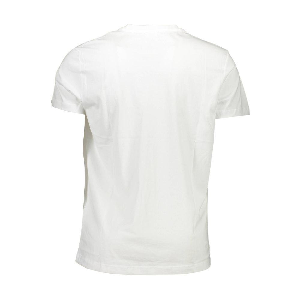  - White Cotton Men T-Shirt