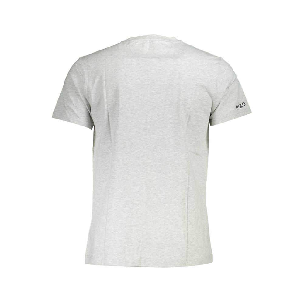  - Gray Cotton Men T-Shirt