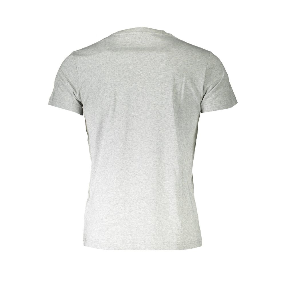  - Gray Cotton Men T-Shirt