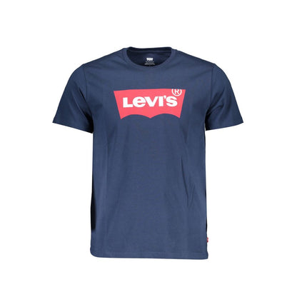  - Blue Cotton Men T-Shirt