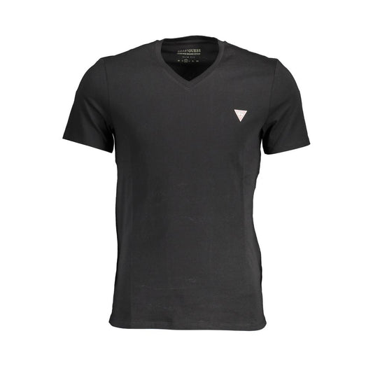  - Black Cotton Men T-Shirt