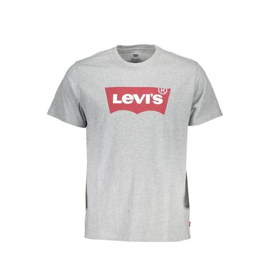  - Gray Cotton Men T-Shirt