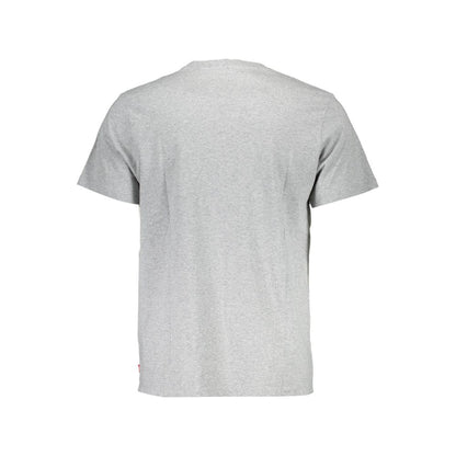  - Gray Cotton Men T-Shirt