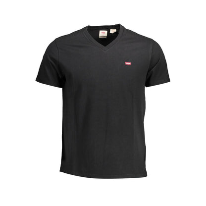  - Black Cotton Men T-Shirt