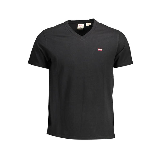  - Black Cotton Men T-Shirt