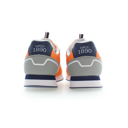  - Orange Polyester Men Sneaker