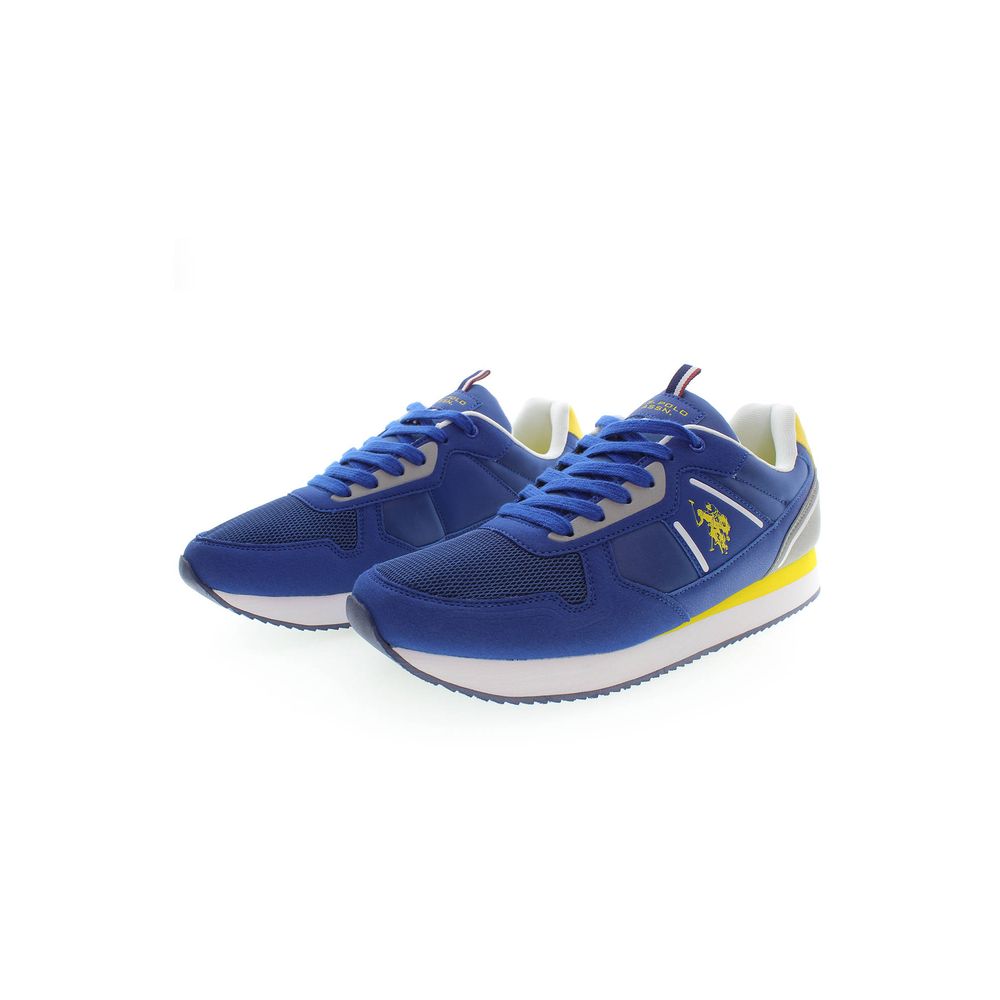  - Blue Polyester Men Sneaker