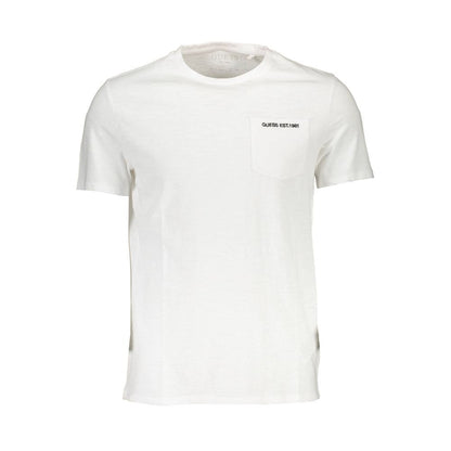  - White Cotton Men T-Shirt