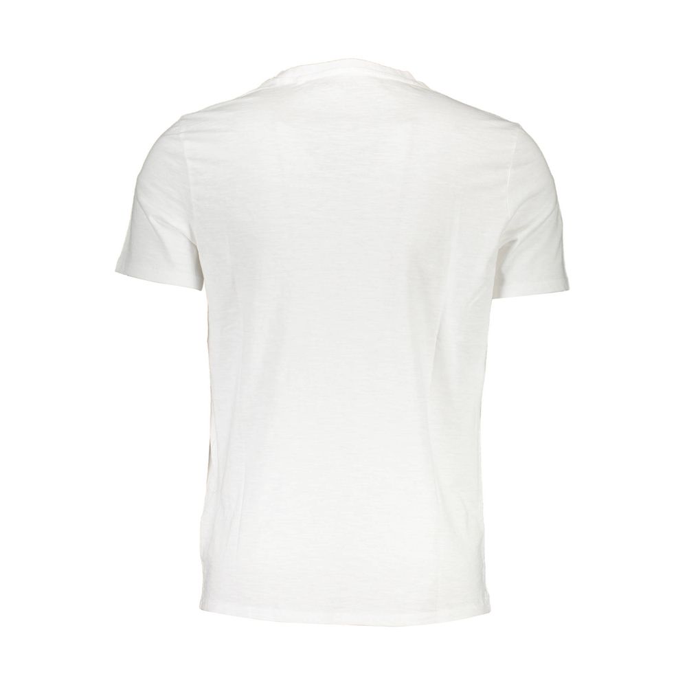  - White Cotton Men T-Shirt