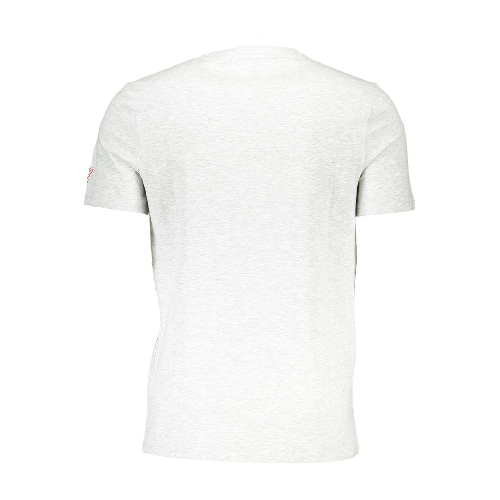  - Gray Cotton Men T-Shirt