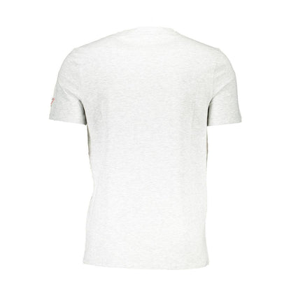  - Gray Cotton Men T-Shirt