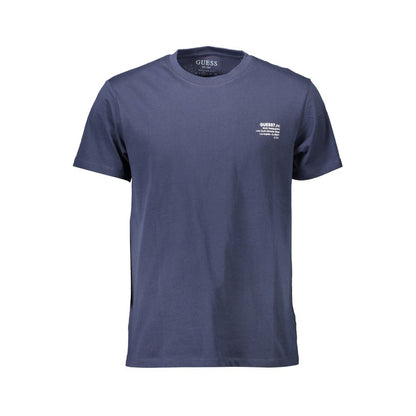  - Blue Cotton Men T-Shirt