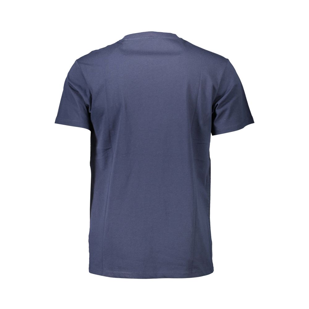  - Blue Cotton Men T-Shirt