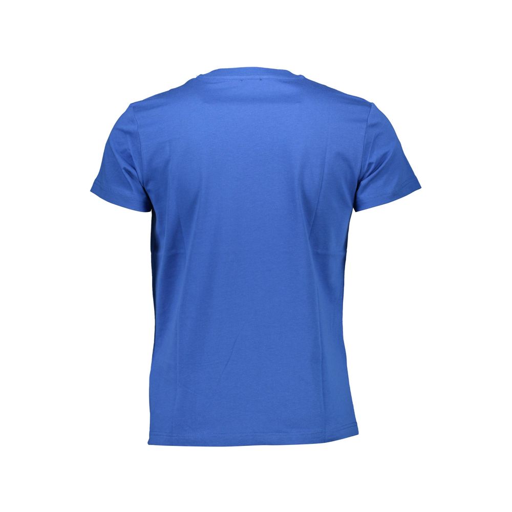  - Blue Cotton Men T-Shirt